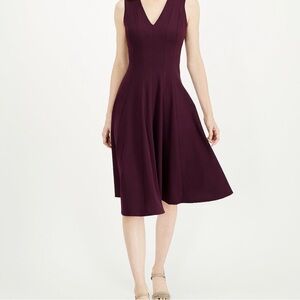 Calvin Klein Deep Burgundy Midi Dress